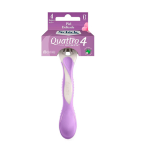maquina de afeitar schick sensible 4 hojas
