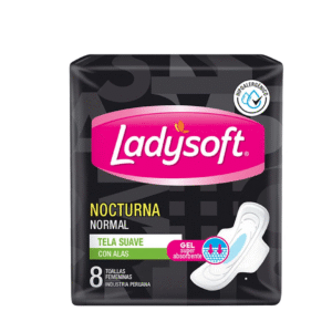 toallas higienicas ladysoft nocturna ultradelgada malla 14 uds.