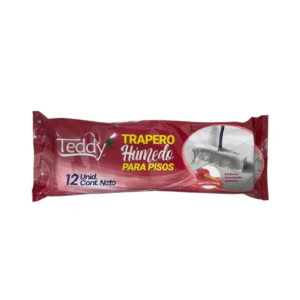 trapero humedo teddy para pisos manzana canela 12 uds.