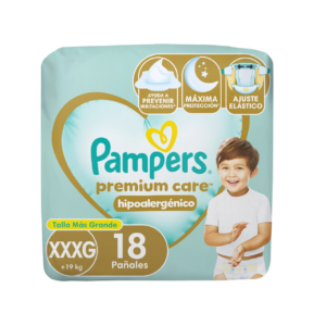 paÑal pampers premium care xxxg 18 uds