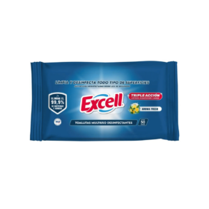 toallas desinfectantes excell fresh 50 uni