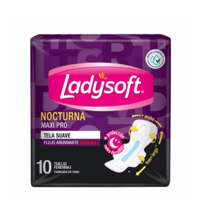 toallas higienica ladysoft maxi pro nocturna suave 10 uds